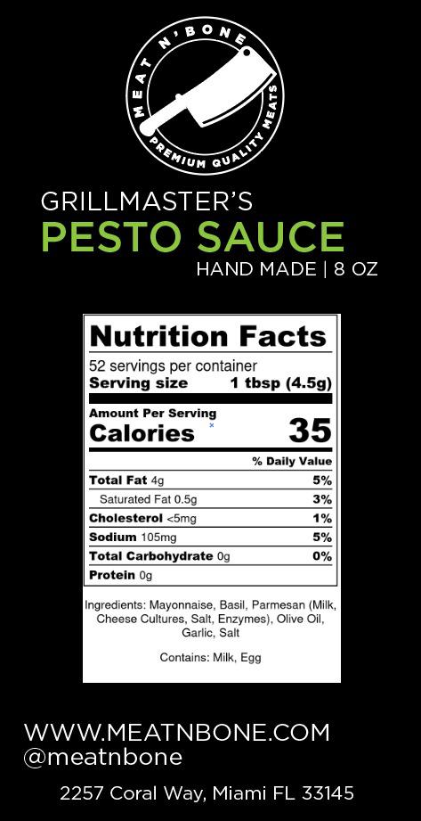 Grillmaster's Pesto Sauce - Meat N' Bone